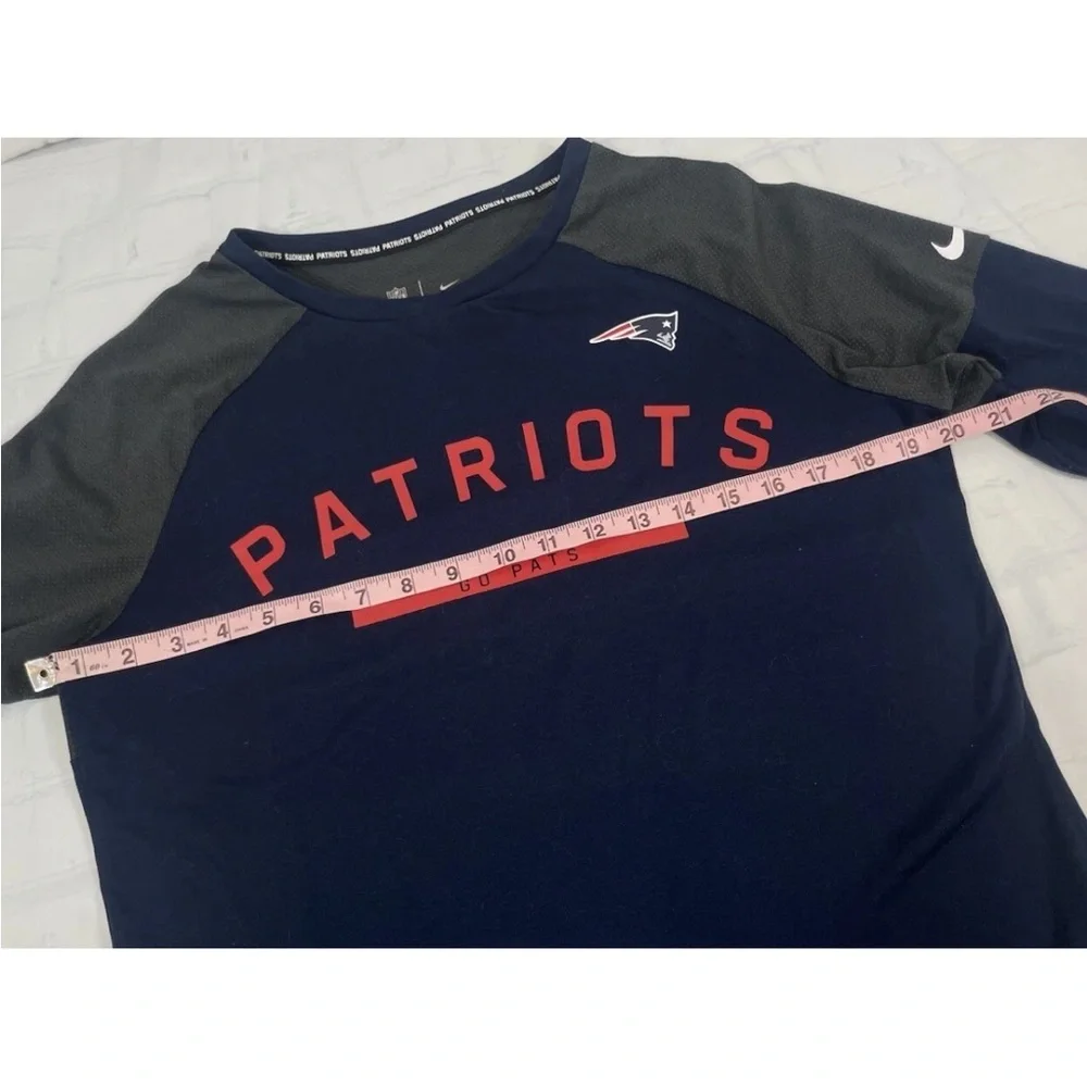 Women S‎ Nike Navy New England Patriots Tailgate Long-Sleeve T-Shirt Top Dri Fit